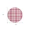 Homeroots 8' Blush Ivory And Copper Round Plaid Washable Indoor Outdoor Area Rug 597089 - alternate 2