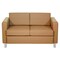 Office Star Products Pacific Love Seat, Luggage PAC52-R113 - alternate 2