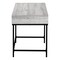 Homeroots 47" Gray and Black Wood and Metal H-Shape Computer Desk With Two Drawers 489882 - alternate 3