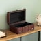 Vintiquewise Decorative Vintage Wood Treasure box - Wooden Trunk Chest with Handle QI003004.SO - alternate 3