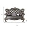 Homeroots 70in Silver And Platinum Faux Leather Loveseat and Toss Pillows 515708 - alternate 3