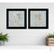 Homeroots Set Of Two Coral Seahorse Black Framed Print Wall Art, 2PK 407935 - alternate 3