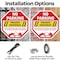 Signmission No Parking Private Driveway Unautho, 6 inch X 6 inch, Plastic Sign, 2PK OC-P-2PACK-6-86 - alternate 3