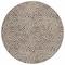 Homeroots 8' Brown And Beige Round Abstract Washable Indoor Outdoor Area Rug 599702 - alternate 3