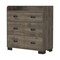 Homeroots 34" Dark Brown Five Drawer Dresser 544015 - alternate 2