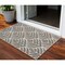 Homeroots 3' X 4' Charcoal Floral Indoor Outdoor Area Rug 527644 - alternate 1