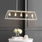 Jonathan Y Floyd 38" 5-Light Bohemian Farmhouse Iron Adjustable LED Pendant, White/Brass Gold JYL7521B - alternate 2
