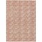 Homeroots 5' X 8' Salmon And Ivory Geometric Washable Indoor Outdoor Area Rug 595032 - alternate 4