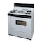 Premier Gas Range, Electronic Spark, 5 Open Burners, 36 inW x 46 inH x 26 inD, 3.91 cu. ft. Oven, White 805756 - alternate 1