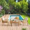 Alaterre Furniture Okemo Outdoor Small Coffee Patio Table Slatted Tabletop Weather-Resistant Outdoor Furniture ANOK013ANO - alternate 3