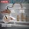 Delta Renaldi Two Handle Pull-Down Bridge Kitchen Faucet Lumicoat Champagne Bronze 2384L-CZ-PR-DST - alternate 2