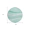 Homeroots 8' Aqua And Sky Blue Round Abstract Washable Indoor Outdoor Area Rug 603703 - alternate 2