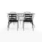 Flash Furniture 5PC Patio Set-55" Glass Table, 4 Black Chairs TLH-089REC-017CBK4-GG - alternate 2