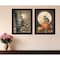 Homeroots Set Of Two Autumn Owls Black Framed Print Wall Art, 2PK 405893 - alternate 2