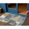 Homeroots 3' X 5' Gray And Gold Geometric Washable Indoor Outdoor Area Rug 617914 - alternate 1