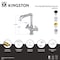 Kingston Brass Two-Handle Single-Hole Kitchen Faucet, Brushed Brass LS6503CG - alternate 2