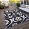 Homeroots 8' X 10' Black Ivory And Taupe Medallion Washable Indoor Outdoor Area Rug 589593 - alternate 3