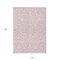 Homeroots 9' X 12' Pink And Ivory Damask Washable Indoor Outdoor Area Rug 595185 - alternate 2