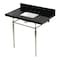 Kingston Brass 36" Black Granite Console Sink with Brass Legs, 8-Inch, 3-Hole, Black Granite/Polished Nickel KVPK3622K8SQ6 - alternate 1