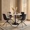 Leisuremod Bristol Round MDF Dining Table - Pedestal Base Kitchen Table, Modern Style BTBL-B35MWT - alternate 2