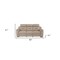 Homeroots 90" Beige Faux Leather Sofa With Brown Legs 343837 - alternate 2