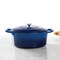 Crock-Pot Crock Pot Artisan 7 Quart Enameled Cast Iron Oval Dutch Oven in Sapphire Blue 69149.02 - alternate 3