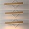 Jonathan Y Draper 32" Adjustable Integrated LED Metal Linear Pendant, Light Brown Wood Finish JYL7018C - alternate 2