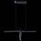 Jonathan Y Ali 34.5" Dimmable Adjustable Integrated LED Metal Linear Pendant, Black JYL7029B - alternate 2