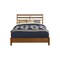 Homeroots Brown Slat Back Solid Wood King Bed Frame 524799 - alternate 2