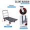 5Seconds Brand STEEL STRONG Heavy Duty Diamond Plated Industrial Platform Cart 48inX24in with 3300 lbs Capacity 555017-1 - alternate 2