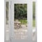 Vdomdoors Front Exterior Prehung Metal-Plastic Door Clear Glass / MANUX 8666 White Silk / Office Commercial a MANUX8666EXD-WS-W12+36+12xH80-RH-I - alternate 1
