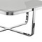 Homeroots 35" Light Gray And Silver Metallic Wood And Stainless Steel Square Coffee Table 543859 - alternate 2