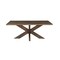 Homeroots 78" Brown Solid Wood Cross Leg Base Dining Table 635807 - alternate 1