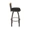 Holland Bar Stool Co Revelle 30in Swivel Bar Stool with Bronze Finish, Medium Back and Canter Espresso Seat 881 - alternate 3