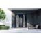 Vdomdoors Metal Double Doors Deux 5755 Gray Graphite Clear Glass Entry Modern Painted (W72xH80) Left hand Out DEUX5755DEXD-GRE-W72xH80-LH-O - alternate 3