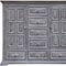 Homeroots 64" Gray Solid Wood Seven Drawer Gentlemans Chest 524581 - alternate 3