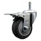 Service Caster 4'' Thermo Rubber Swivel 7/16'' Stem Caster with Total Lock Brake SCC-GRTTL20S414-TPRB-716138 - alternate 1