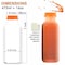 Ecoquality 16oz Empty Plastic Bottles with Tamper Evident Caps For Juices, Milk, and Smoothies, 10PK EQ16FOGL-10 - alternate 2