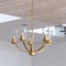 Vaxcel Elmwood Park 5-Light Chandelier, Matte Black, Clear Glass, 22.75-In. Wide H0334 - alternate 3