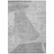 Homeroots 10' X 14' Gray Silver And Ivory Abstract Washable Indoor Outdoor Area Rug 587601 - alternate 2