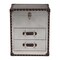 Baxton Studio Calidore Vintage Silver Metal 2-Drawer End Table 251-13873-ZORO - alternate 3