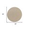 Homeroots 8' Natural And Light Brown Round Geometric Indoor Outdoor Area Rug 552338 - alternate 2