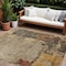 Homeroots 10' X 14' Khaki Charcoal And Terra Cotta Abstract Washable Indoor Outdoor Area Rug 606042 - alternate 1