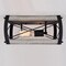 Vaxcel Montclare Black and White Ash Wood Finish Farmhouse Cage Flush Mount Ceiling Light Fixture C0254 - alternate 2