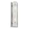Homeroots Two Light Brushed Silver and White Glass Wall Sconce 398549 - alternate 1