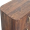 Homeroots 21" Brown Solid Wood Distressed Two Drawer Nightstand 712843 - alternate 2