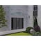 Vdomdoors Front Exterior Prehung Aluminum Double Doors Ronex0144 Grey Mirrored Clear Glass 2 Sidelights Entry RONEX0144DEXD-GRE-W12+72+12xH96-RH-O - alternate 2