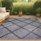 Jonathan Y Salines Diamond Trellis Dark Gray 4 ft. x 6 ft. Indoor/Outdoor Area Rug IBZ101A-4 - alternate 1