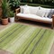 Homeroots 10' X 14' Lime Green Ivory And Black Abstract Washable Indoor Outdoor Area Rug 599981 - alternate 1