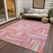 Homeroots 5' X 8' Blush Ivory And Orange Geometric Washable Indoor Outdoor Area Rug 598245 - alternate 2